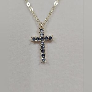 Gold Cross Pendant Necklace